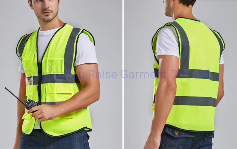 Wholesale Workwear Hi-Vis Reflective Safety Vest with Multi-Pockets