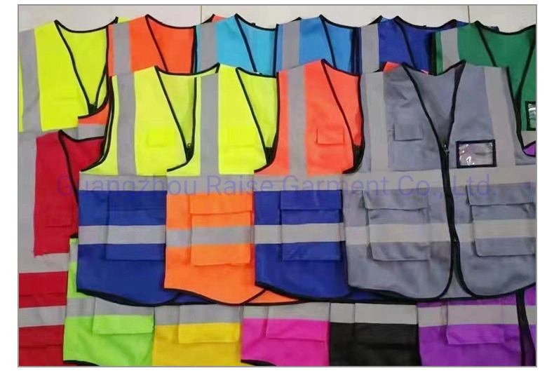 Wholesale Workwear Hi-Vis Reflective Safety Vest with Multi-Pockets